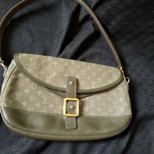 Authentic Louis Vuitton Khaki Green Mini Monogram